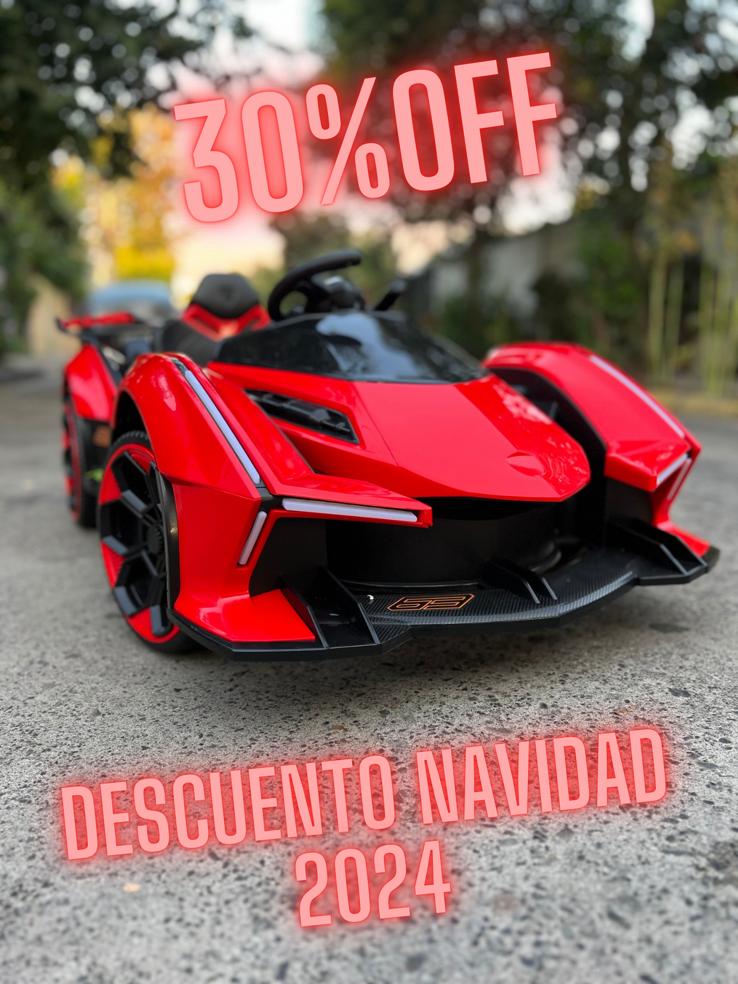 Auto Deportivo tipo Lambo a Bateria para niños